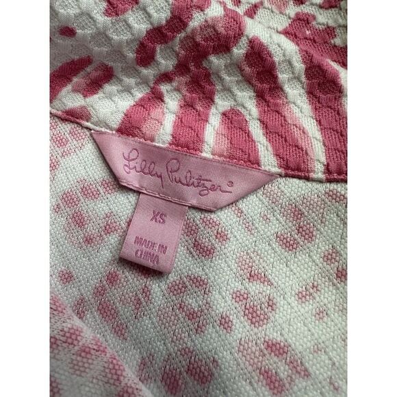 Lilly Pulitzer Women's XS Rayna Get Spotted Pink Lion Dress Cut Out Back - Picture 12 of 14